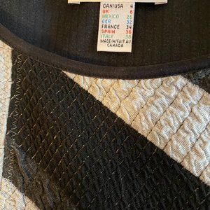 Joseph Ribkoff, size 4, black and gray dress